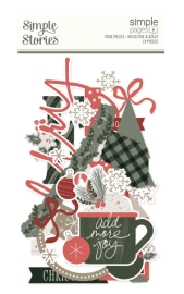 Simple Stories Pages Pieces - Mistletoe & Holly