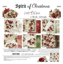 craft O´Clock 12x12 Paper Set - Spirit Of Christmas