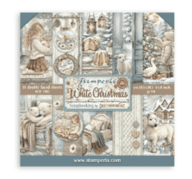 Stamperia 8x8 Paper Pack - White Christmas