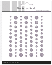 Simple and Basic Glitter Enamel Dots - Heather
