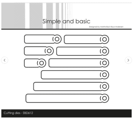 Simple and Basic die - Small Tags