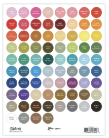 Tim Holtz Distress Large Round Label Sheet White