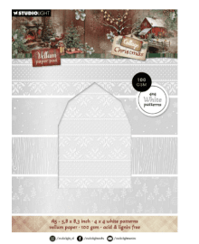 Studio Light Cottage Christmas Vellum paper pad Backgrounds
