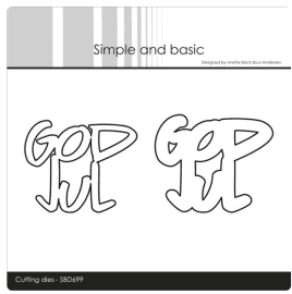 Simple and Basic dies - God Jul