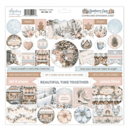 MIntay Chipboard Ephemera Sheet - Snowberry Lane