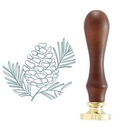 Spellbinders Pine Cone Spray Wax Seal Stamp