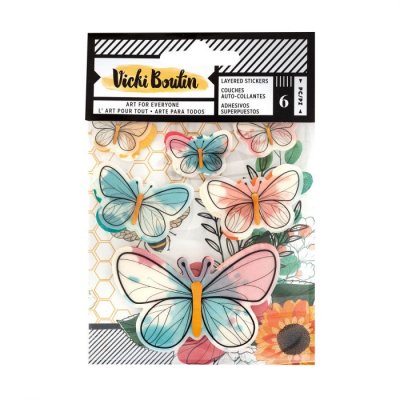 Vicky Boutin Wildflower & Honey sticker layered